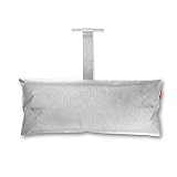 Fatboy® Headdemock Pillow lichtgrau | Hängematten-Kissen | Gemütliches Polyester Hängematten-Kissen | 70 x 30 x 13 cm